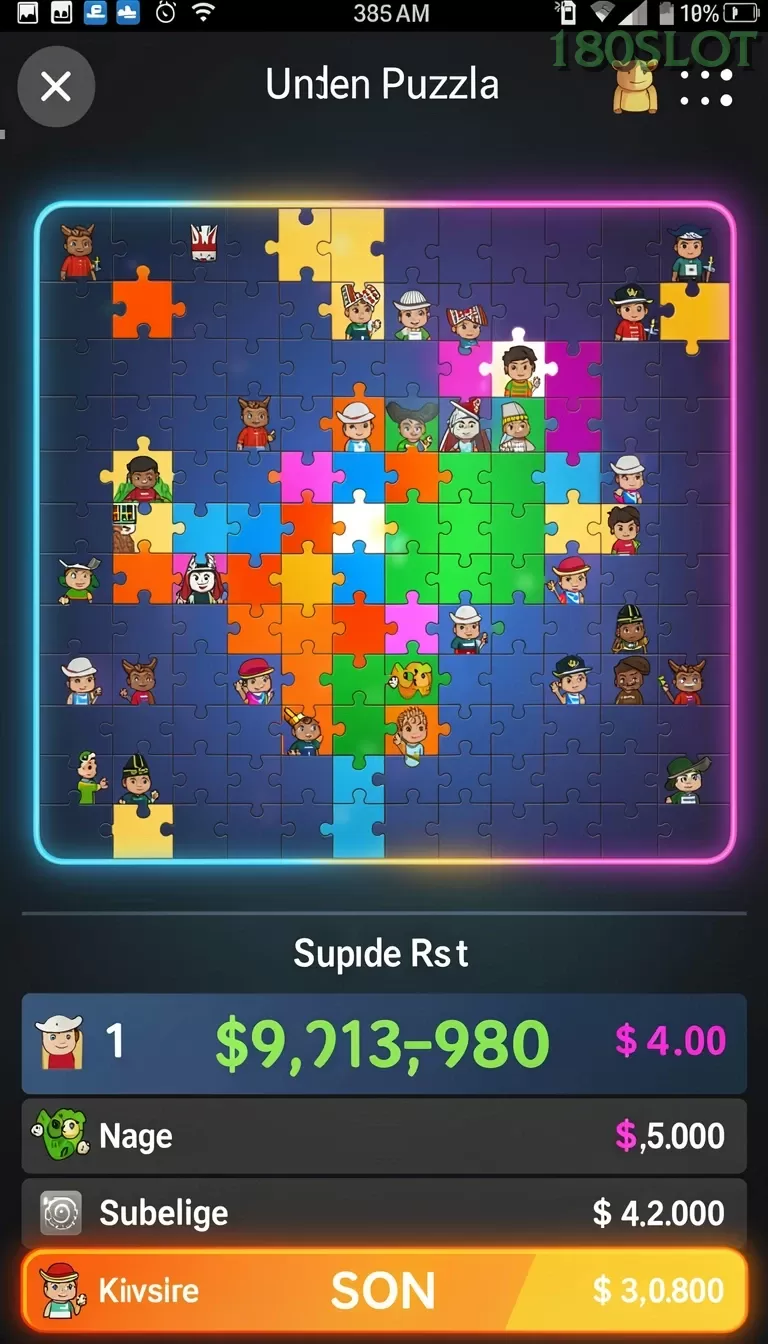 Cuplikan layar SUPRASLOT — menu navigasi